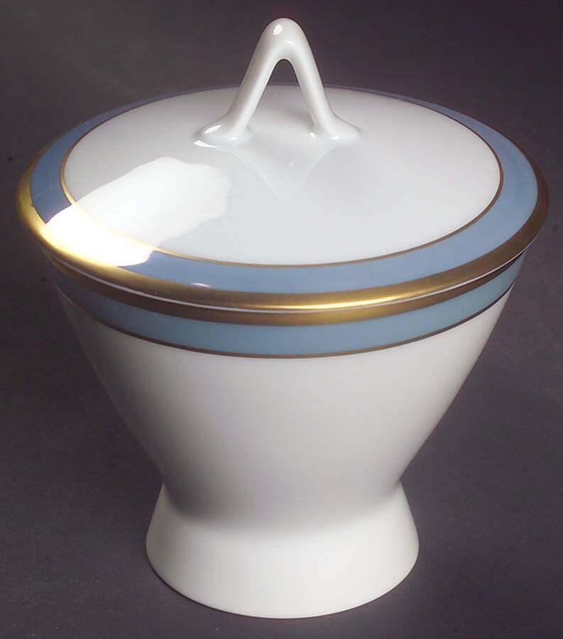 Gala Blue (Not Classic Rose Collection) Sugar Bowl & Lid by Rosenthal - Continental-1
