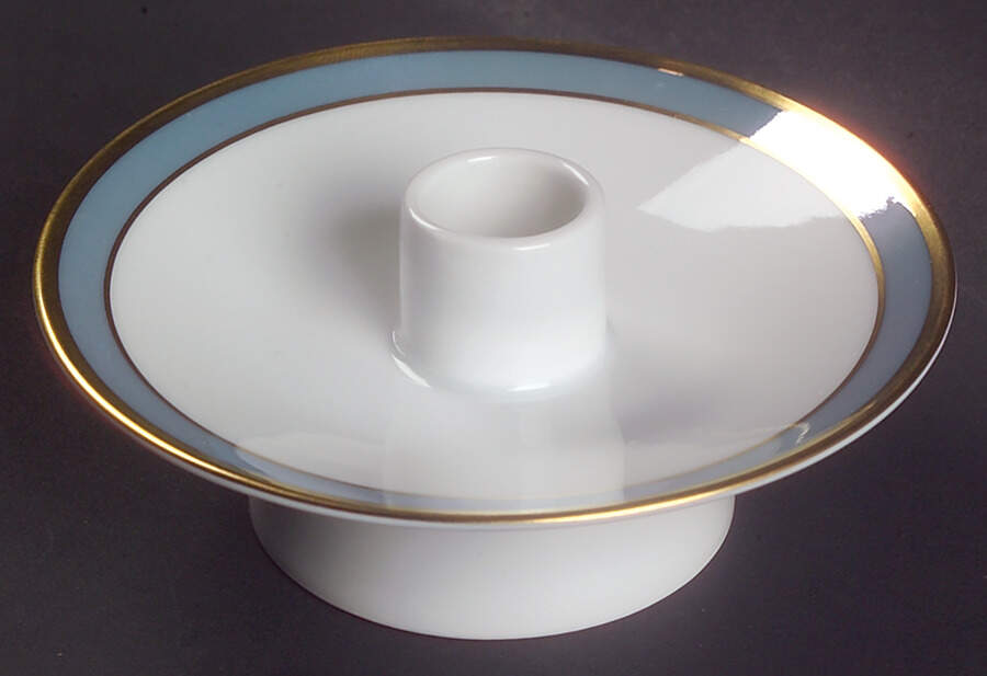 Gala Blue (Not Classic Rose Collection) Single Light Candlestick by Rosenthal - Continental-1