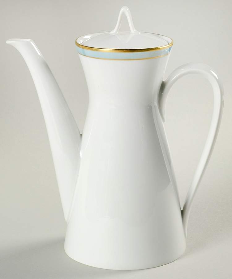 Gala Blue (Not Classic Rose Collection) Mini Coffee Pot & Lid by Rosenthal - Continental-1