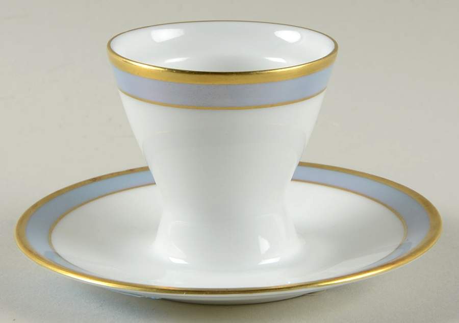 Gala Blue (Not Classic Rose Collection) Egg Cup with Attached Underplate by Rosenthal - Continental-1