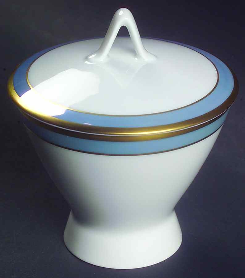 Gala Blue (Not Classic Rose Collection) Sugar Bowl & Lid by Rosenthal - Continental-1
