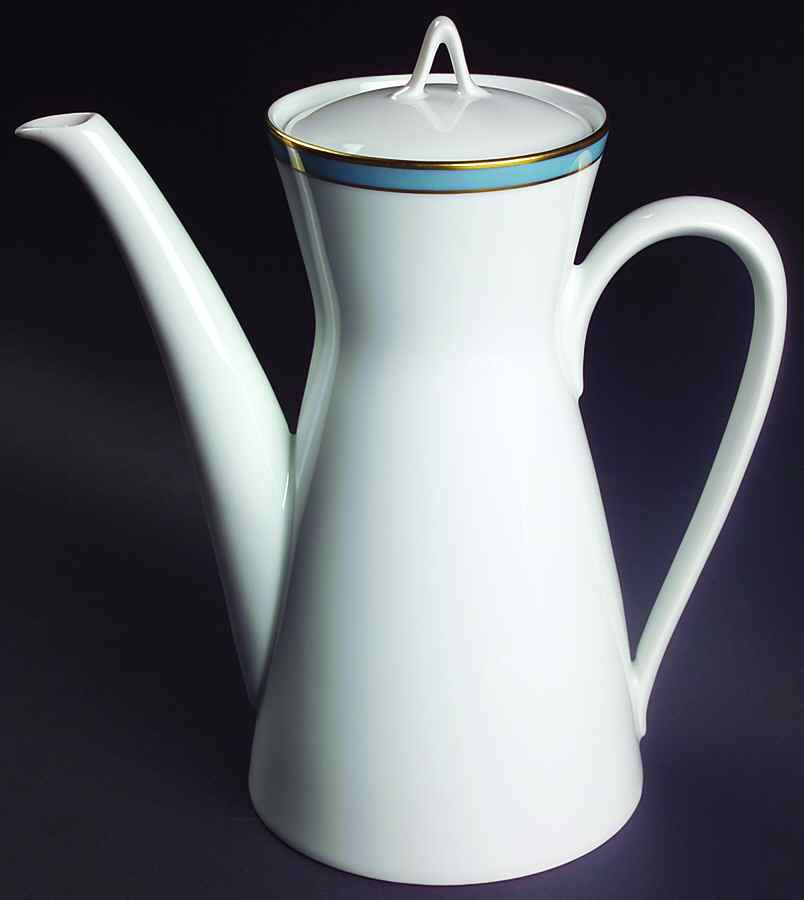 Gala Blue (Not Classic Rose Collection) Coffee Pot & Lid by Rosenthal - Continental-1