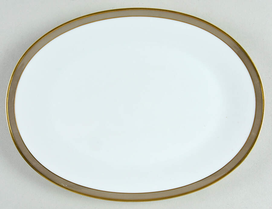 Gala Brown 11" Oval Serving Platter by Rosenthal - Continental-1