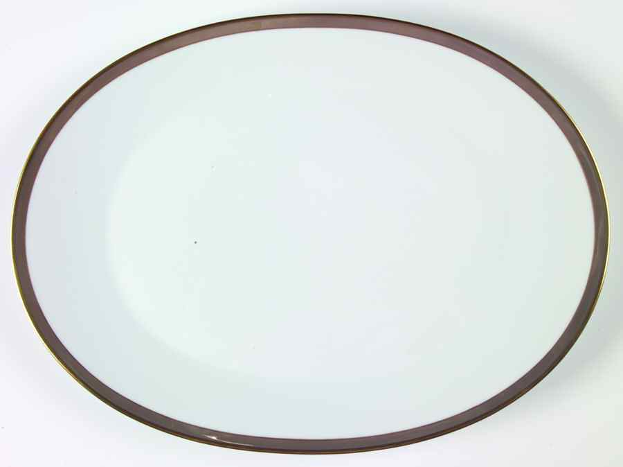 Gala Brown 15" Oval Serving Platter by Rosenthal - Continental-1