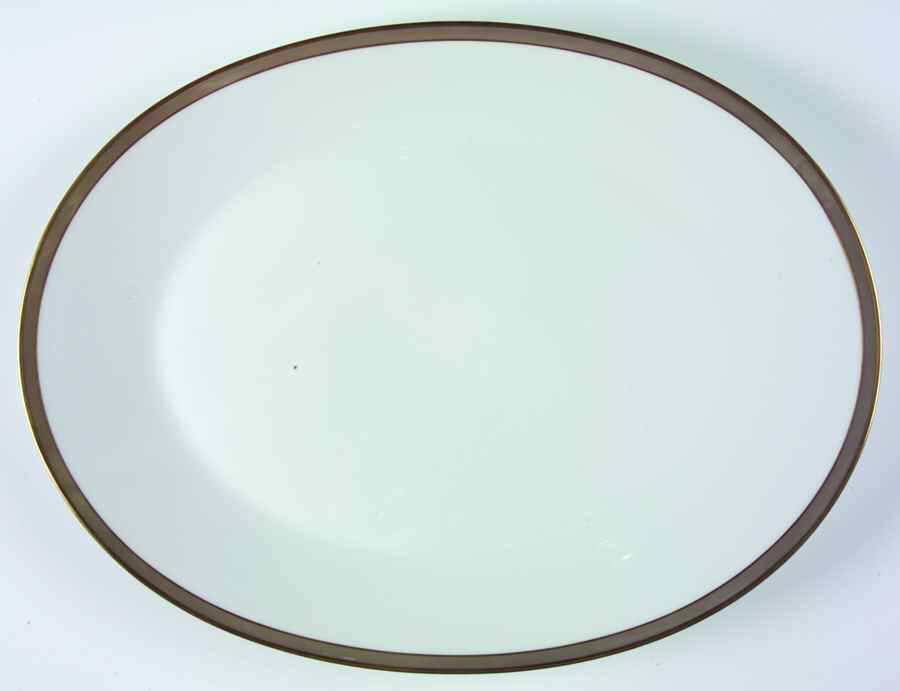 Gala Brown 17" Oval Serving Platter by Rosenthal - Continental-1