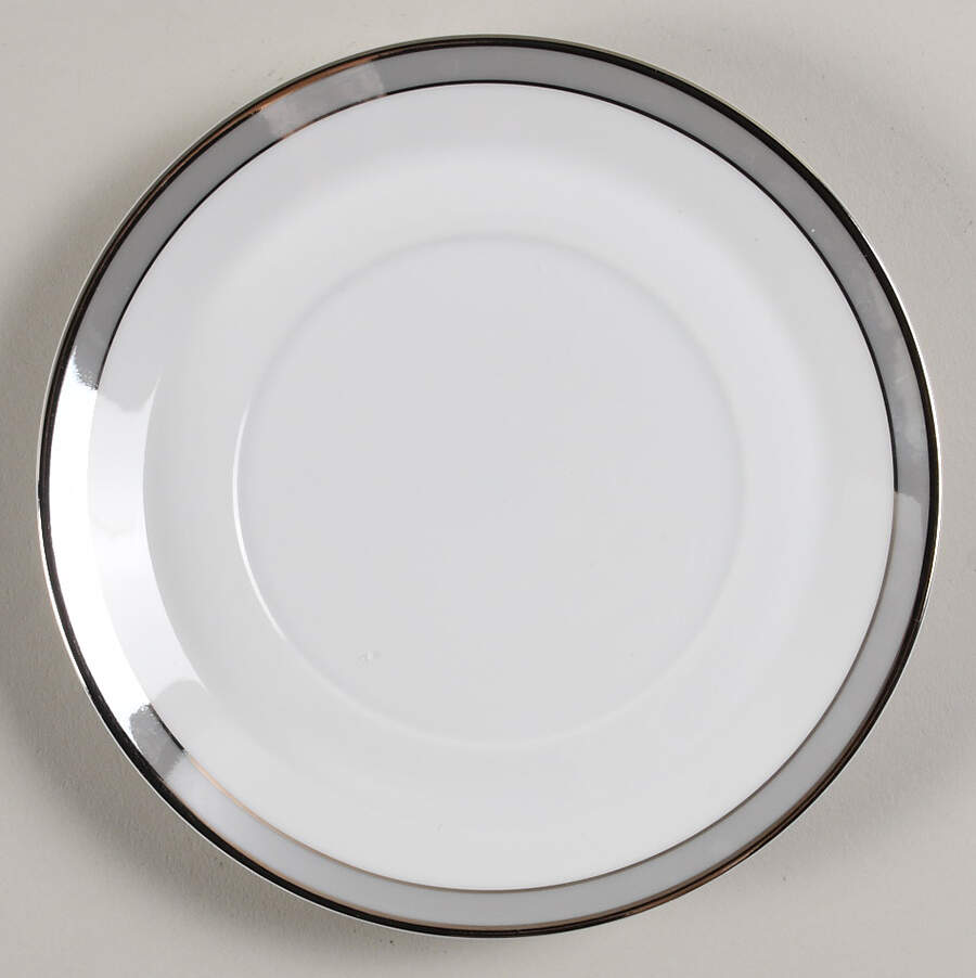 Gala Grey (Platinum Trim) Saucer for Flat Cup by Rosenthal - Continental-1