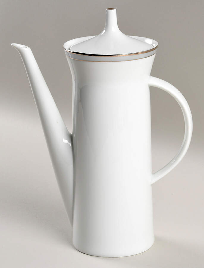 Gala Grey (Platinum Trim) Mini Coffee Pot & Lid by Rosenthal - Continental-1