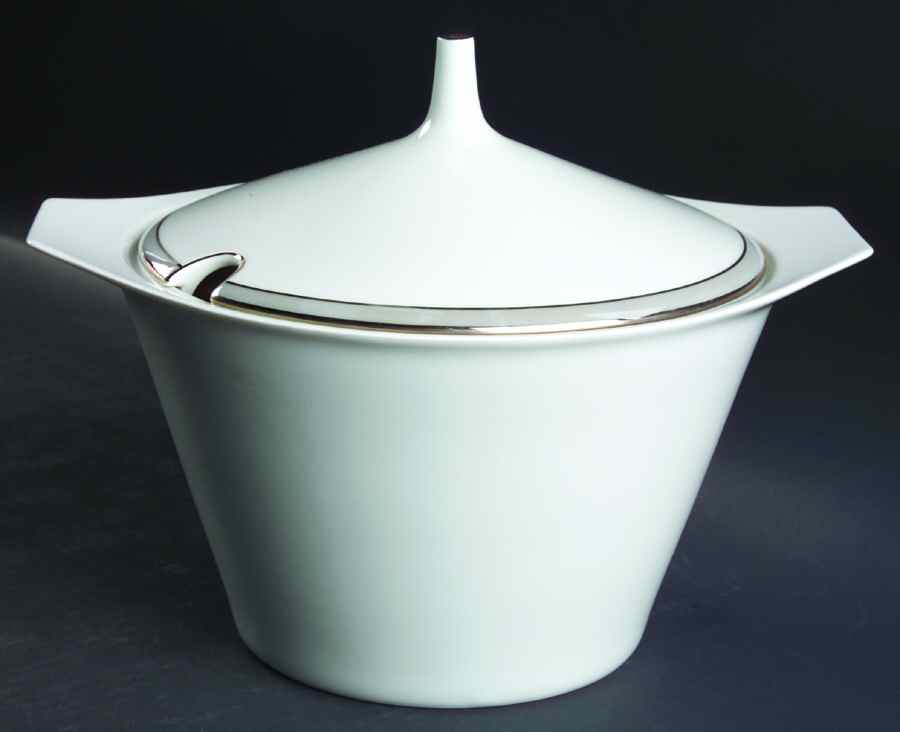 Gala Grey (Platinum Trim) Tureen &  Lid by Rosenthal - Continental-1