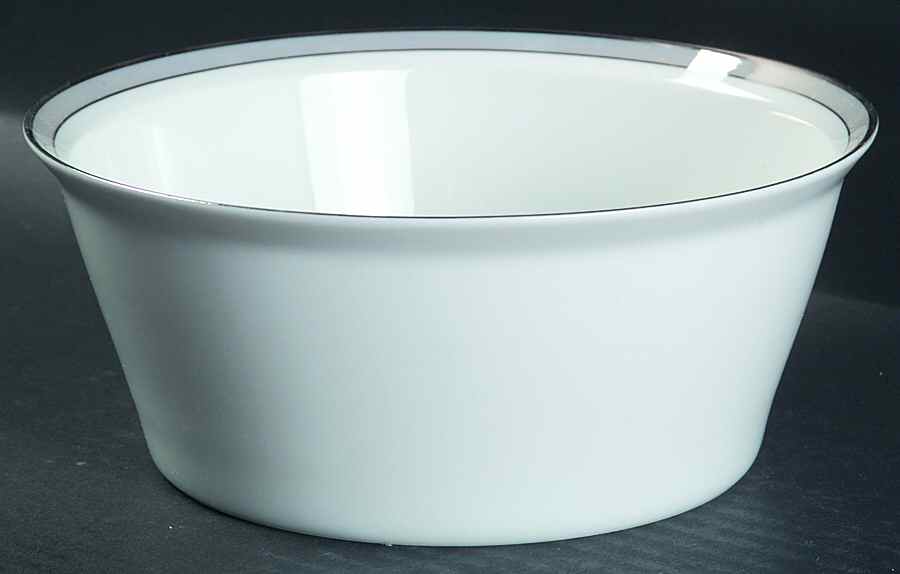 Gala Grey (Platinum Trim) 7" Round Vegetable Bowl by Rosenthal - Continental-1