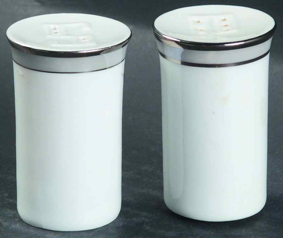Gala Grey (Platinum Trim) Salt & Pepper Set by Rosenthal - Continental-1
