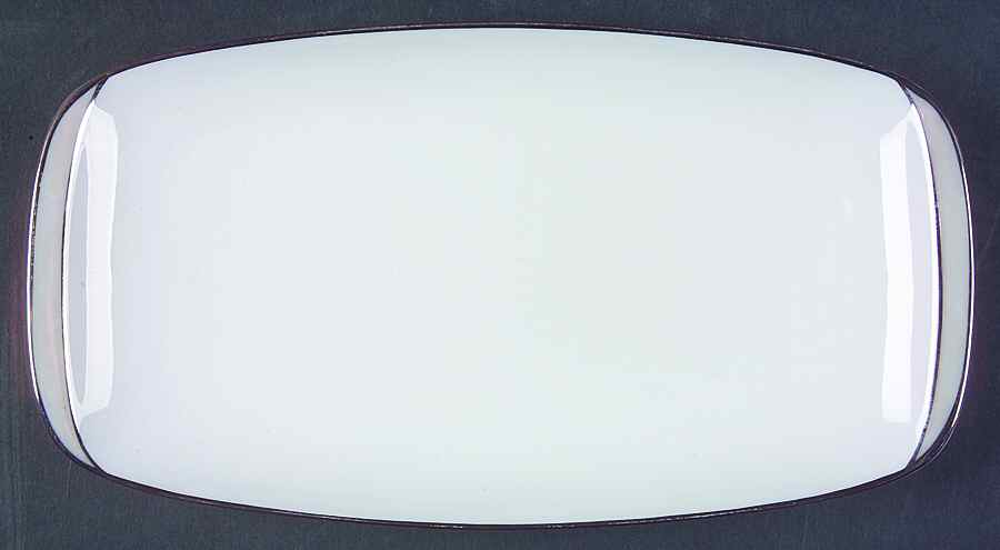 Gala Grey (Platinum Trim) 11" Oval Serving Platter by Rosenthal - Continental-1