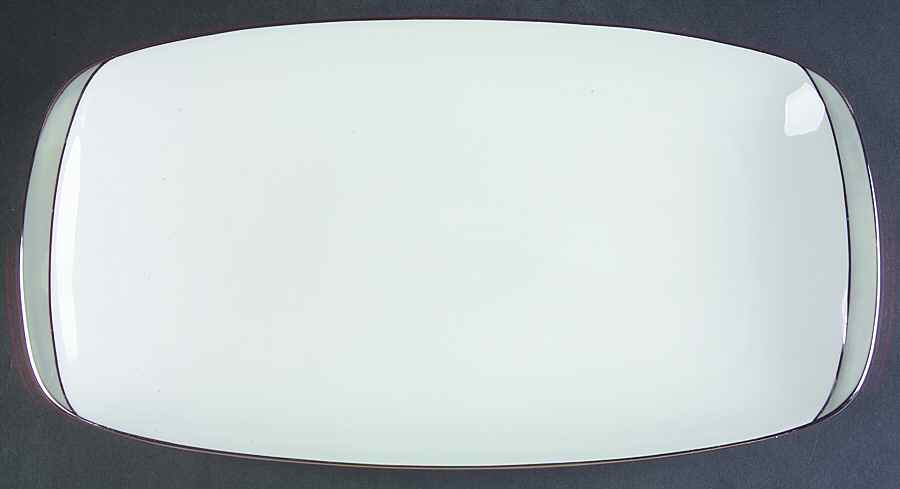 Gala Grey (Platinum Trim) 15" Oval Serving Platter by Rosenthal - Continental-1
