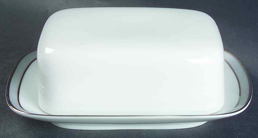 Gala Grey (Platinum Trim) Square Covered Butter by Rosenthal - Continental-1