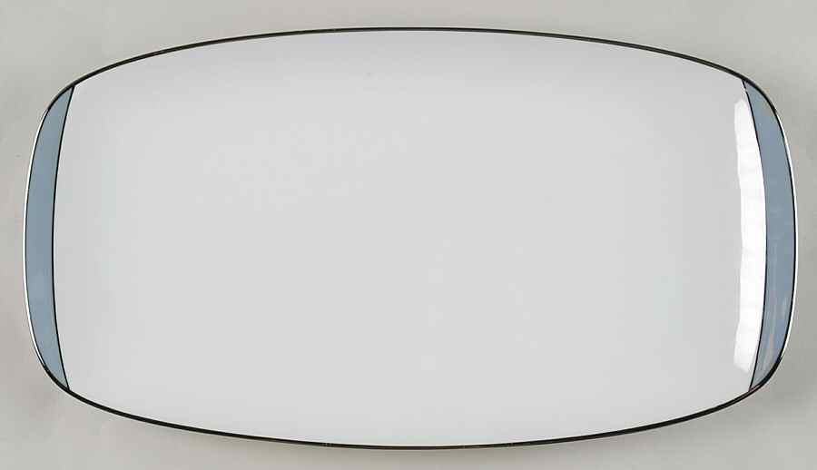 Gala Grey (Platinum Trim) 13" Oval Serving Platter by Rosenthal - Continental-1
