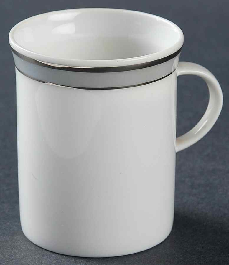 Gala Grey (Platinum Trim) Flat Demitasse Cup by Rosenthal - Continental-1