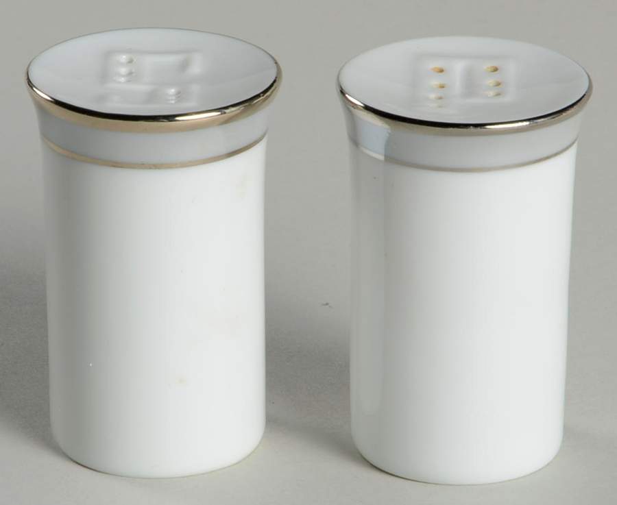 Gala Grey (Platinum Trim) Salt & Pepper Set by Rosenthal - Continental-1