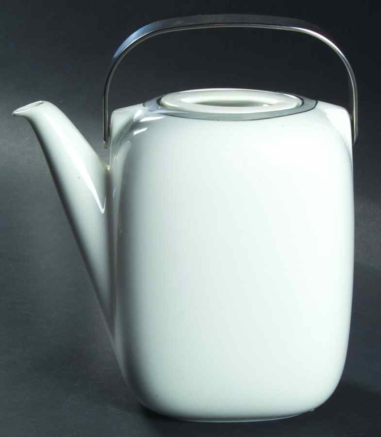Gala Grey (Platinum Trim, Suomi) Coffee Pot & Lid by Rosenthal - Continental-1