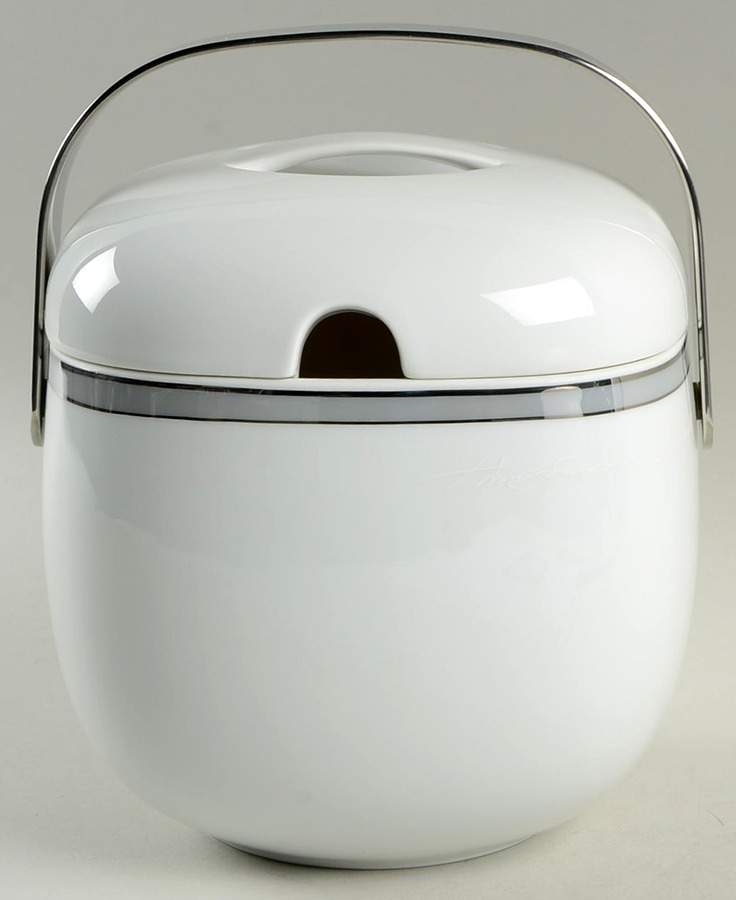 Gala Grey (Platinum Trim, Suomi) Round Covered Vegetable by Rosenthal - Continental-1