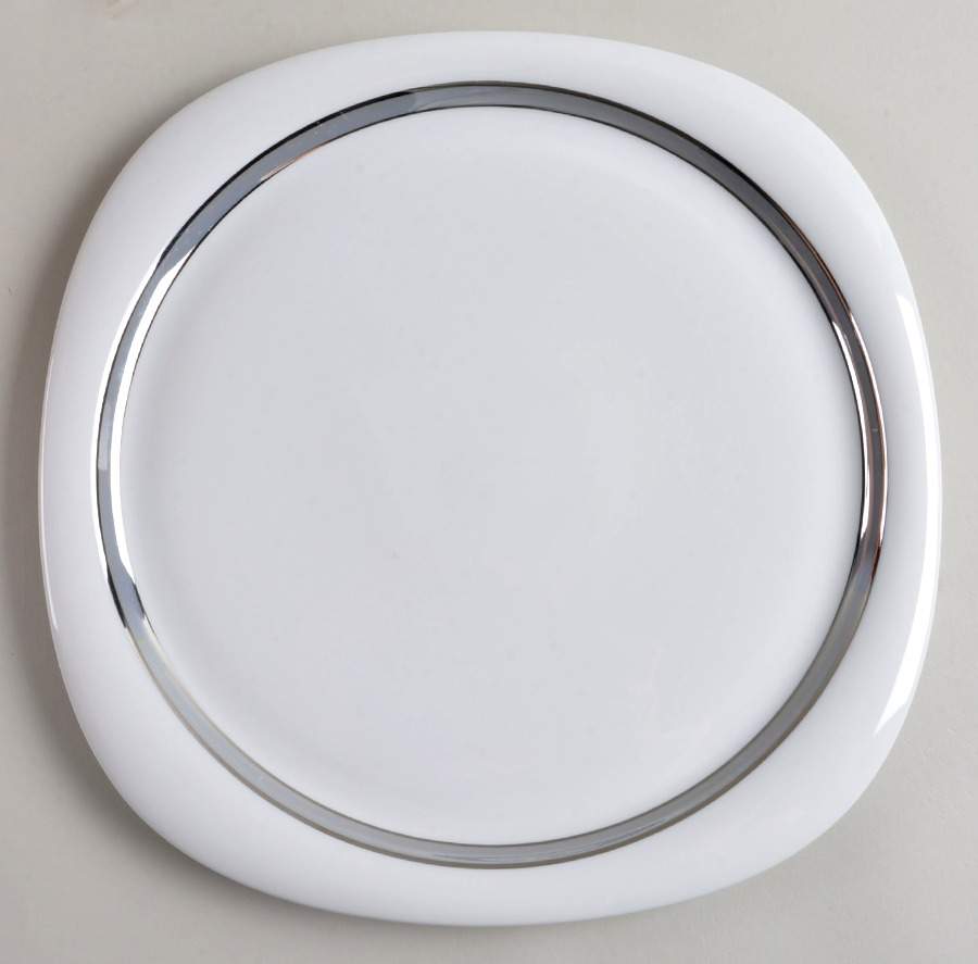 Gala Grey (Platinum Trim, Suomi) 11" Chop Plate (Round Platter) by Rosenthal - Continental-1
