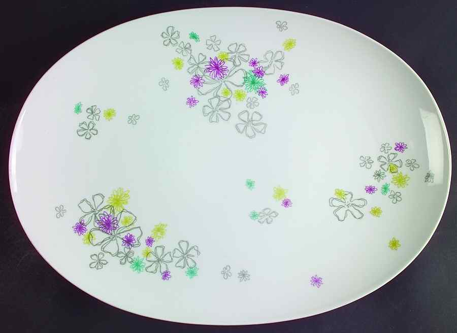 Gayety 15" Oval Serving Platter by Rosenthal - Continental-1
