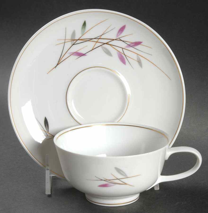 Geisha Flat Cup & Saucer Set by Rosenthal - Continental-1