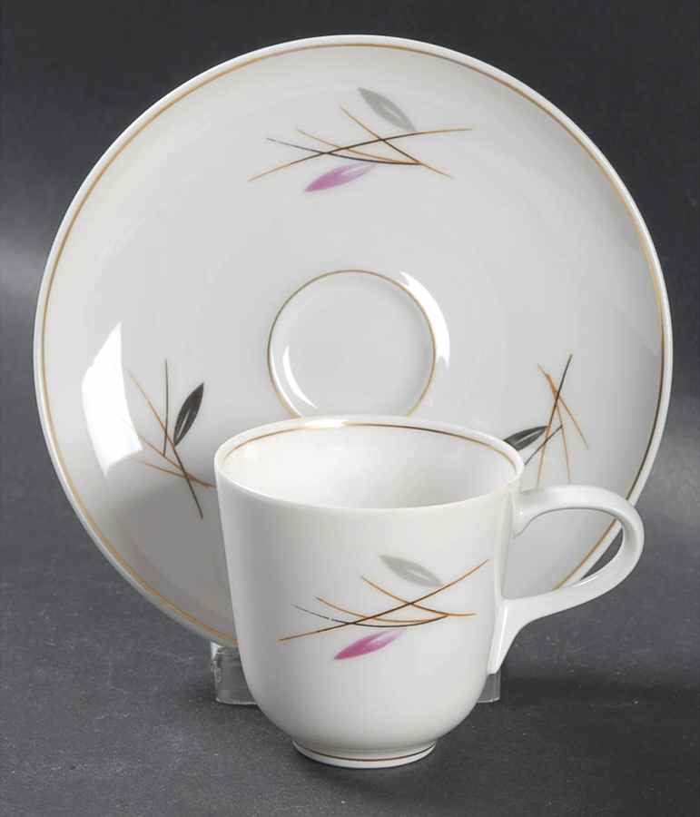 Geisha Flat Demitasse Cup & Saucer Set by Rosenthal - Continental-1