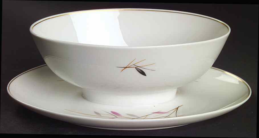 Geisha Gravy Boat with Attached Underplate by Rosenthal - Continental-1