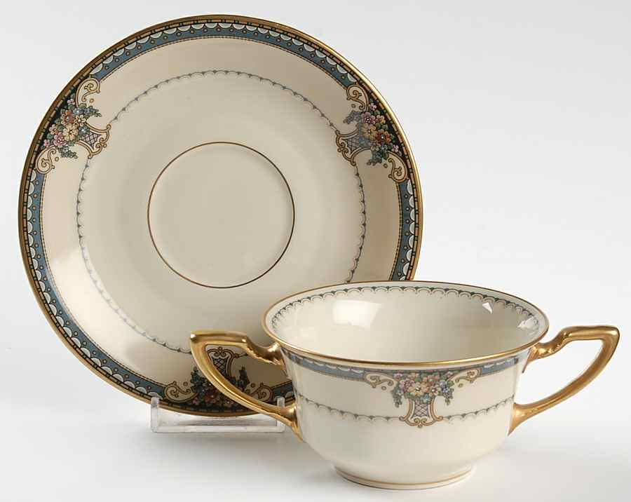 Gladmere Flat Bouillon Cup & Saucer by Rosenthal - Continental-1