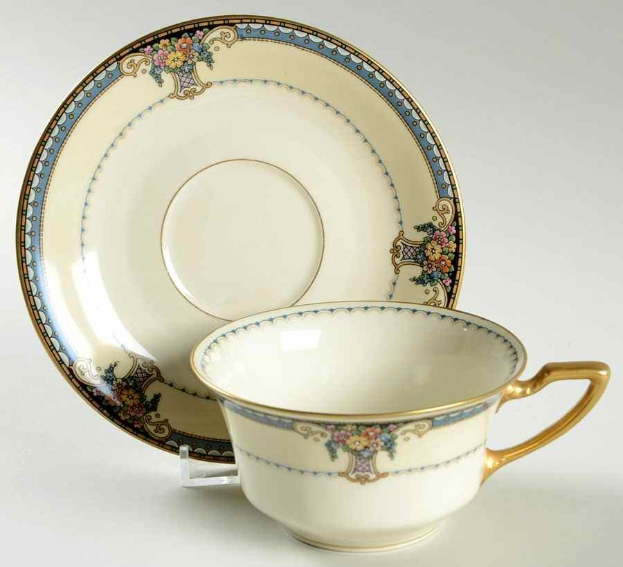 Gladmere Flat Cup & Saucer Set by Rosenthal - Continental-1