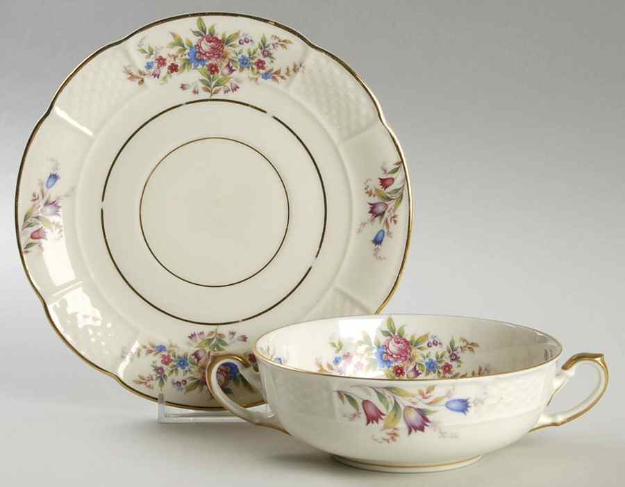 Glenbrook Flat Cream Soup Bowl & Saucer Set by Rosenthal - Continental-1