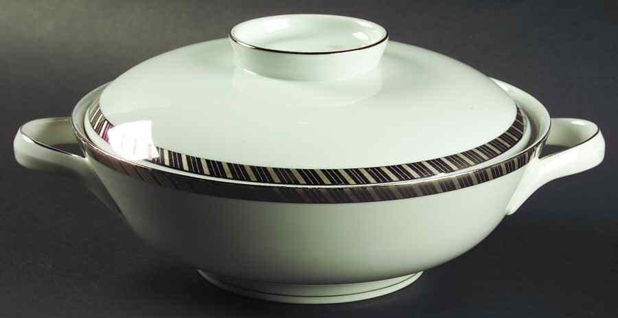 Gloriette Platin Round Covered Vegetable by Rosenthal - Continental-1