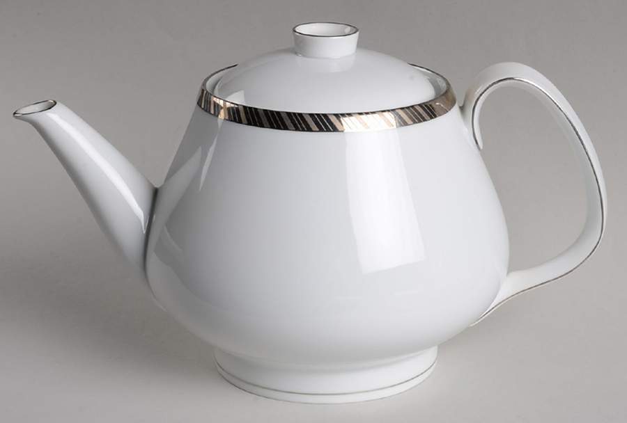 Gloriette Platin Teapot & Lid by Rosenthal - Continental-1