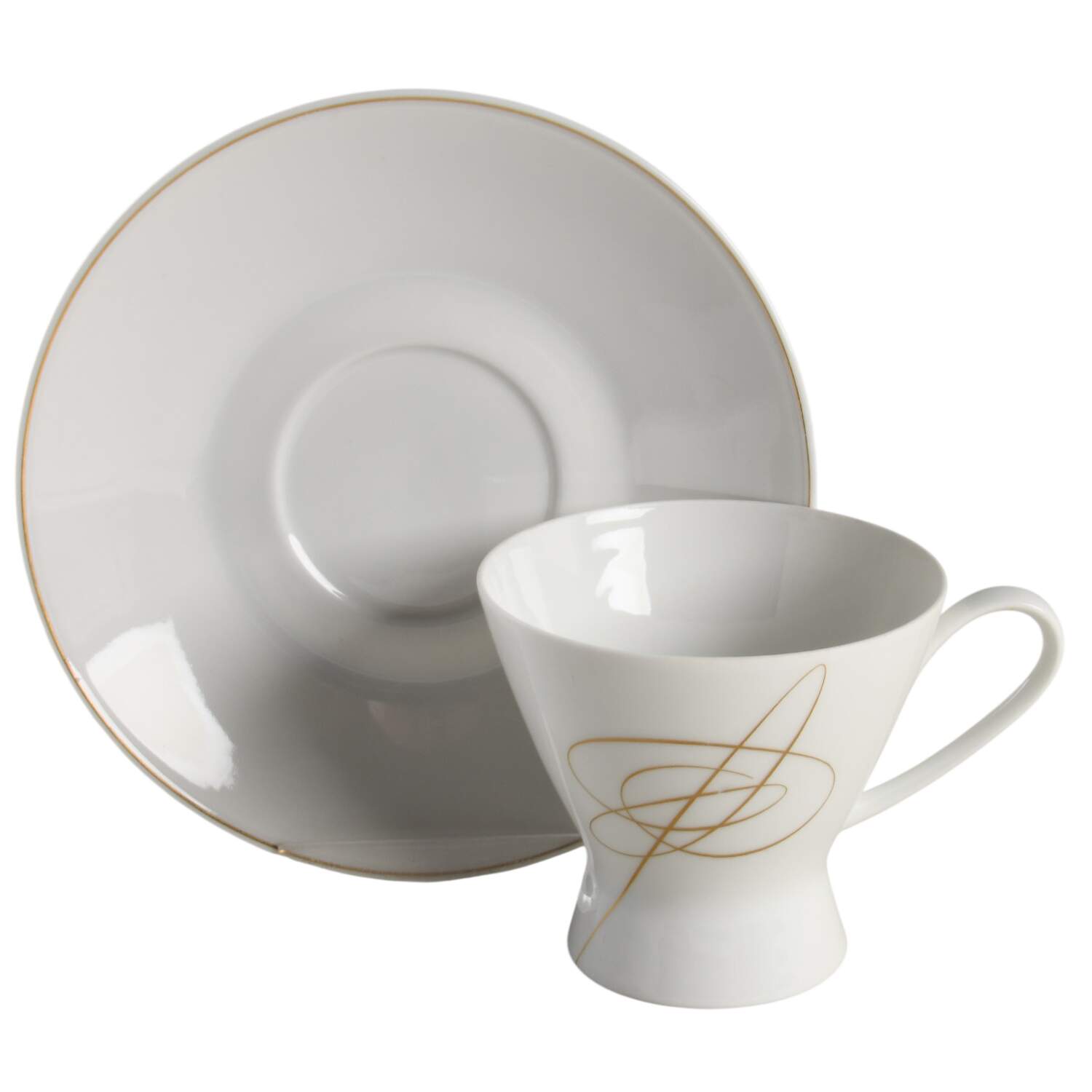 Gold Accord Footed Cup & Saucer Set by Rosenthal - Continental-1
