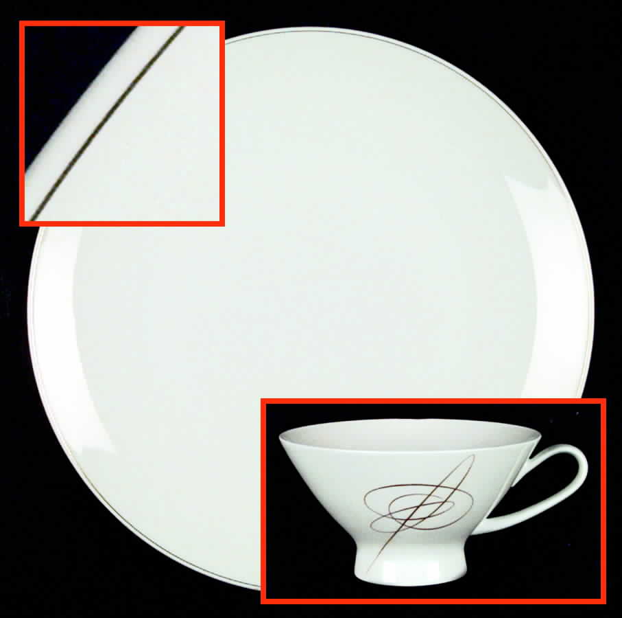 Gold Accord Large Dinner Plate by Rosenthal - Continental-1