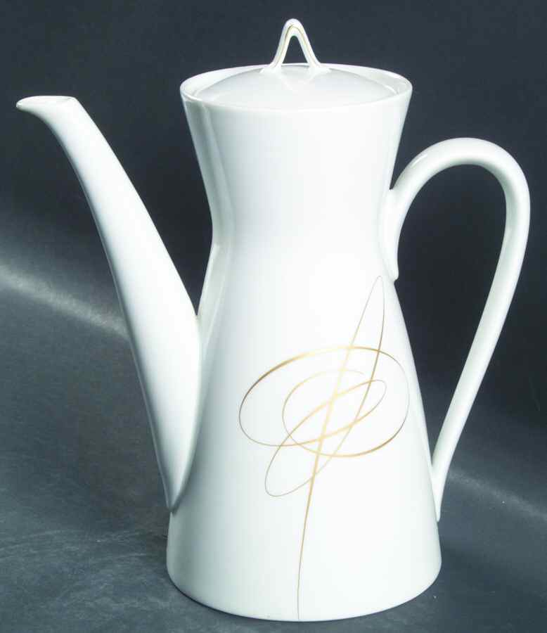 Gold Accord Coffee Pot & Lid by Rosenthal - Continental-1