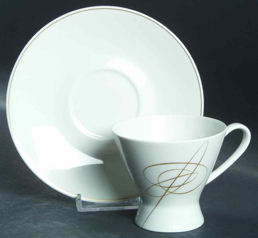 Gold Accord Footed Demitasse Cup & Saucer Set by Rosenthal - Continental-1