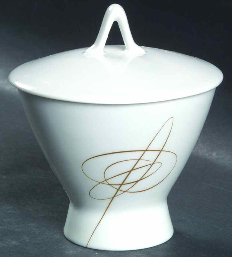 Gold Accord Sugar Bowl & Lid by Rosenthal - Continental-1
