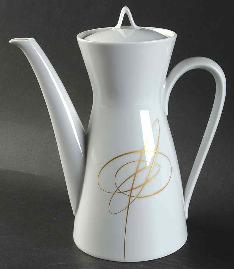 Gold Accord Coffee Pot & Lid by Rosenthal - Continental-1