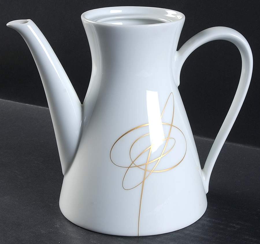 Gold Accord Teapot No Lid by Rosenthal - Continental-1