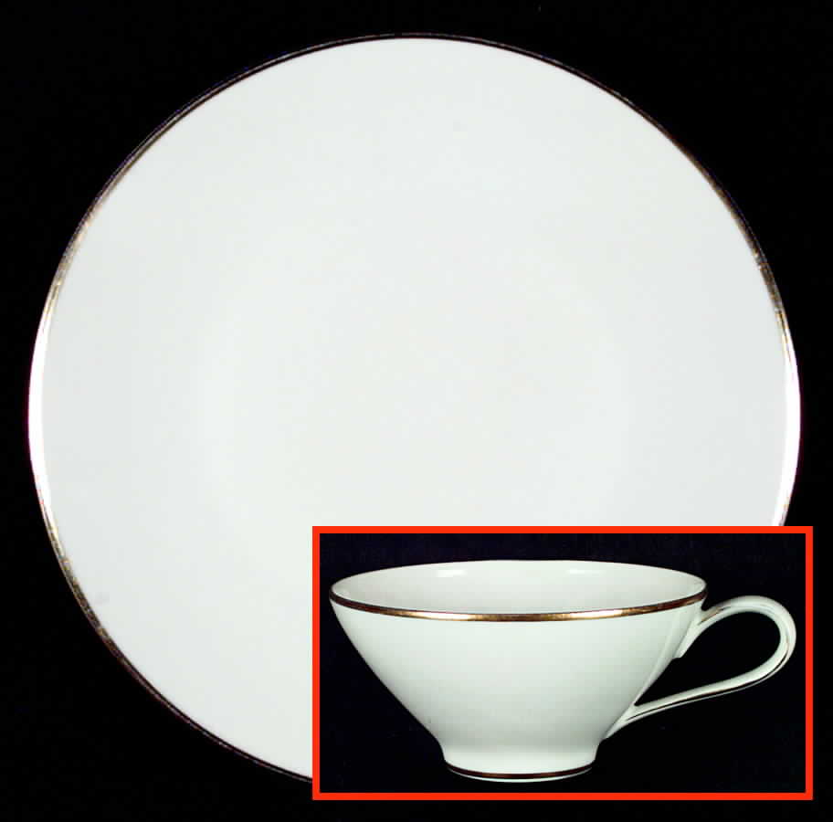 Gold Band (Bettina, White) Salad Plate by Rosenthal - Continental-1
