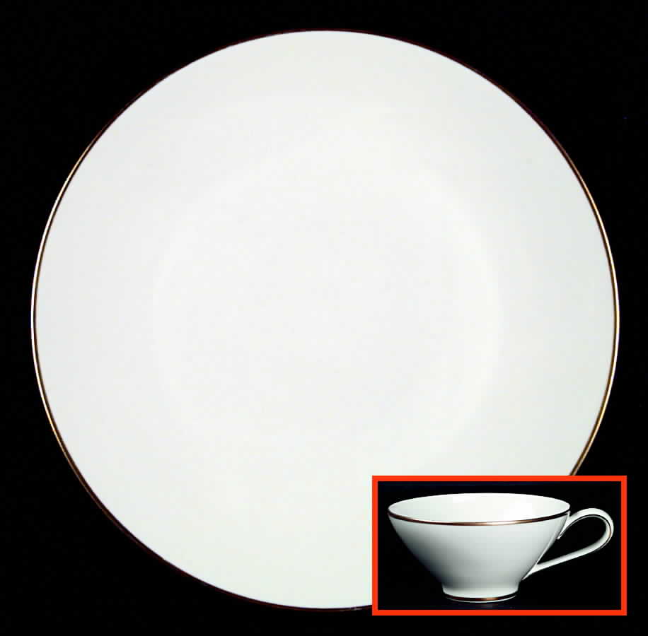 Gold Band (Bettina, White) Dinner Plate by Rosenthal - Continental-1