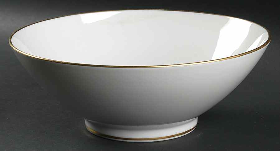 Gold Band (Bettina, White) 10" Round Vegetable Bowl by Rosenthal - Continental-1