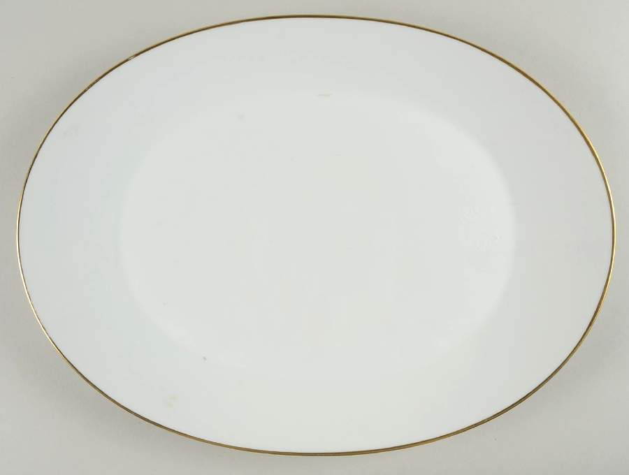 Gold Band (Bettina, White) 15" Oval Serving Platter by Rosenthal - Continental-1