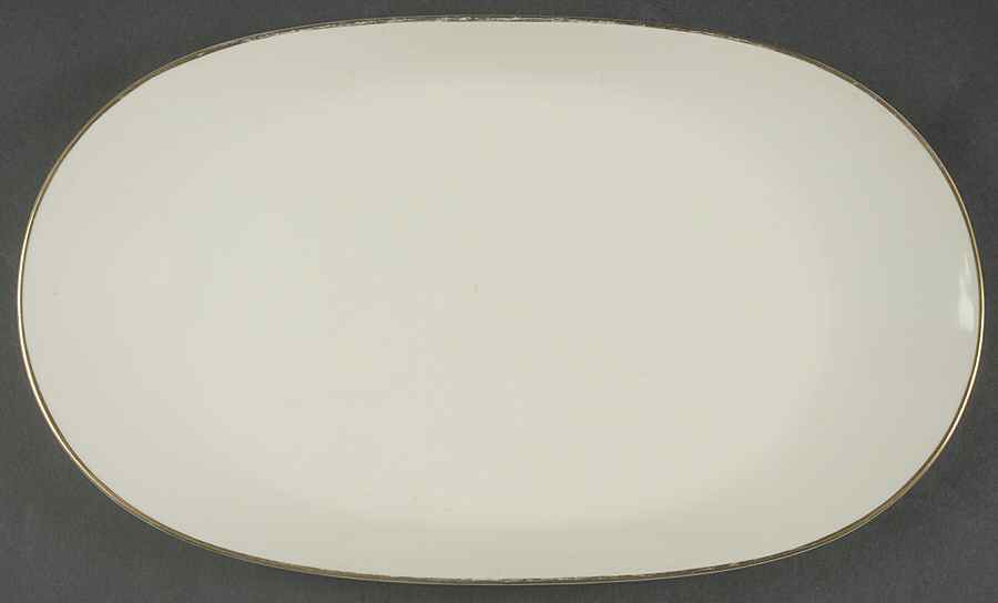 Gold Band (Bettina, Ivory) 15" Oval Serving Platter by Rosenthal - Continental-1