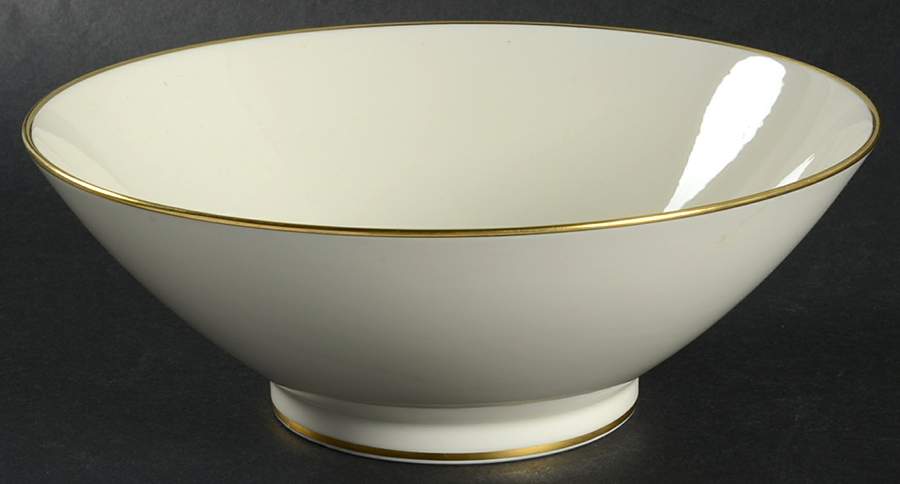 Gold Band (Bettina, Ivory) 8" Round Vegetable Bowl by Rosenthal - Continental-1