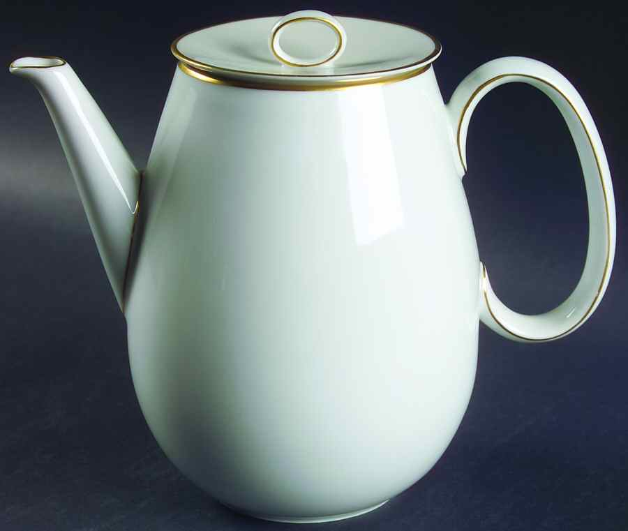 Gold Band (Rhythm) Coffee Pot & Lid by Rosenthal - Continental-1