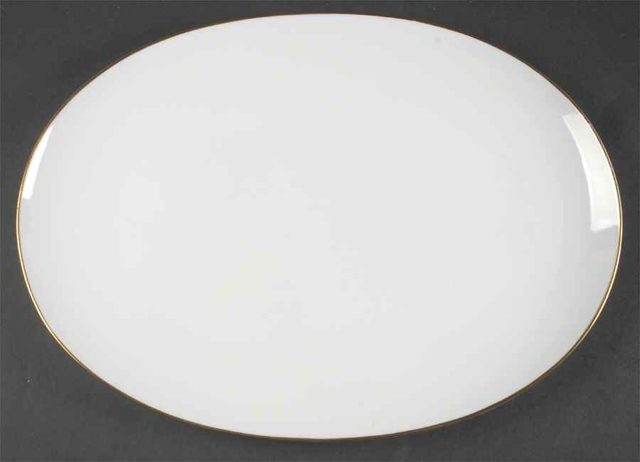 Gold Band (Rhythm) 15" Oval Serving Platter by Rosenthal - Continental-1