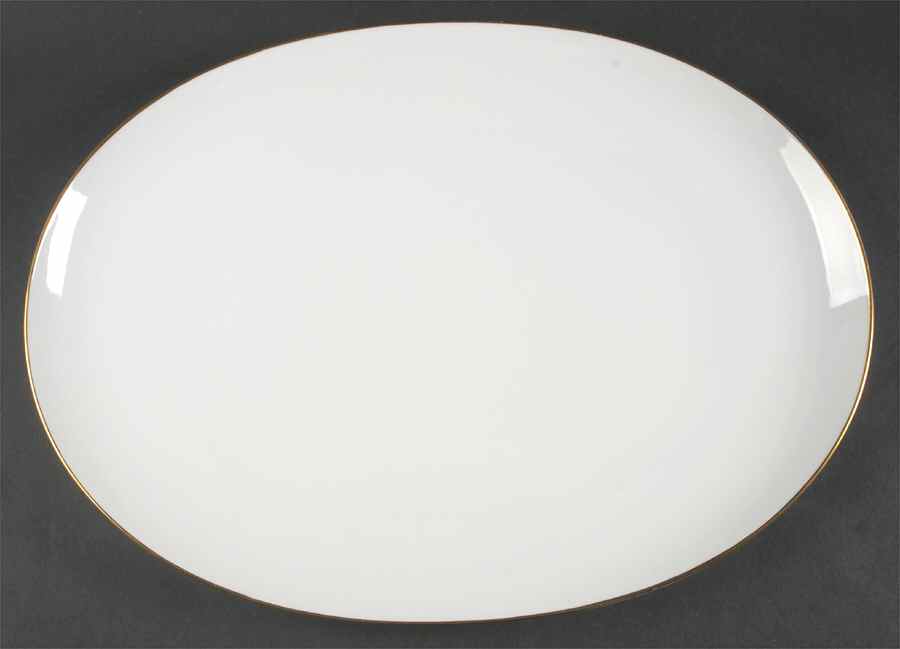 Gold Band (Rhythm) 16" Oval Serving Platter by Rosenthal - Continental-1
