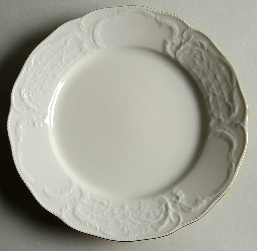 Gold Band (Sanssouci, White) Dinner Plate by Rosenthal - Continental-1