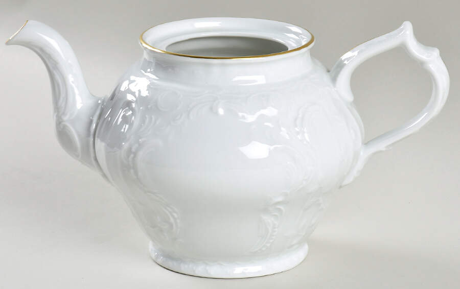 Gold Band (Sanssouci, White) Teapot No Lid by Rosenthal - Continental-1